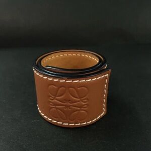LOEWE—Brown Calfskin Leather Bracelet
